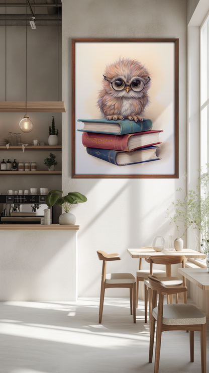 Owl'S Library by Coffee Couture