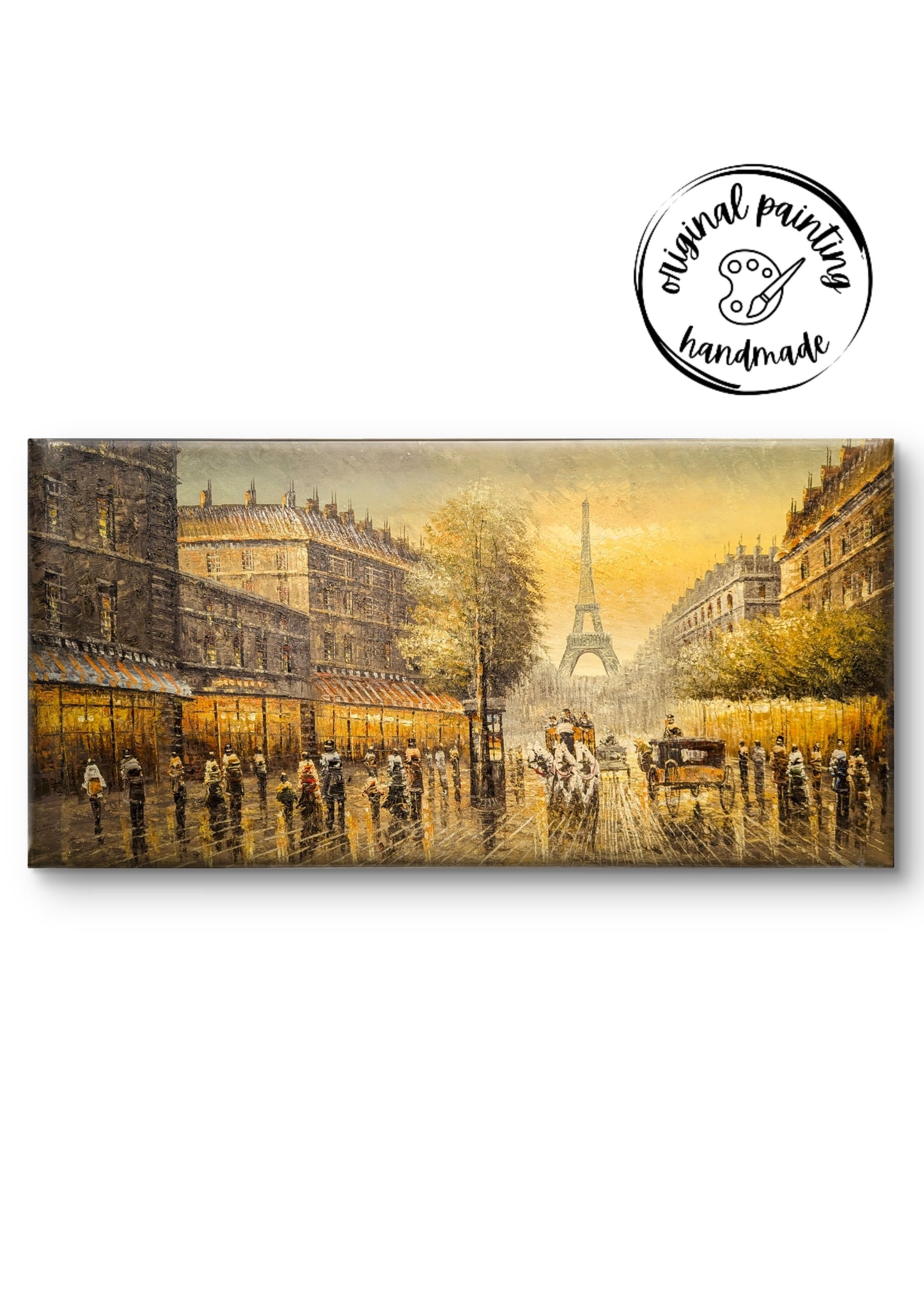 Vintage Paris by Toan Minh (Canvas Painting -60X120 cm)