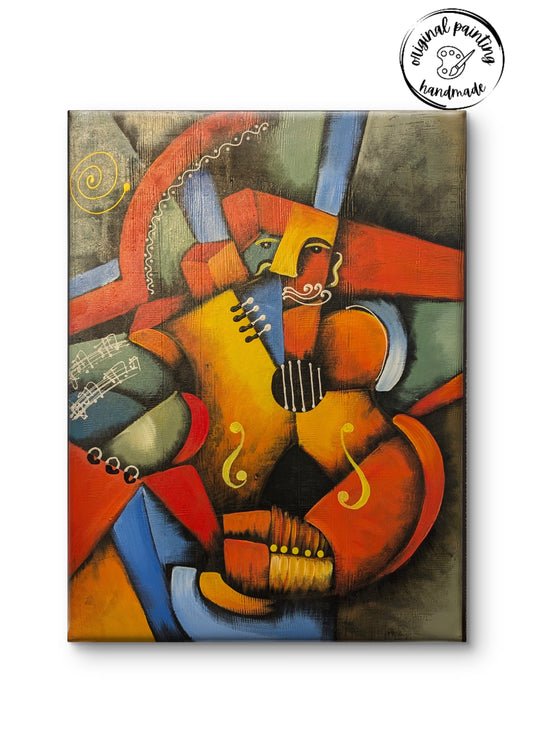 Guitar Man by Toan Minh (Canvas Painting - 60X80 cm)