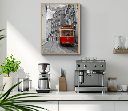 The Tram In Lisbon by Coffee Couture