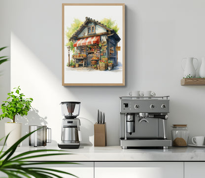 Buy Wall Art Grocers And Coffee Merchants by Coffee Couture