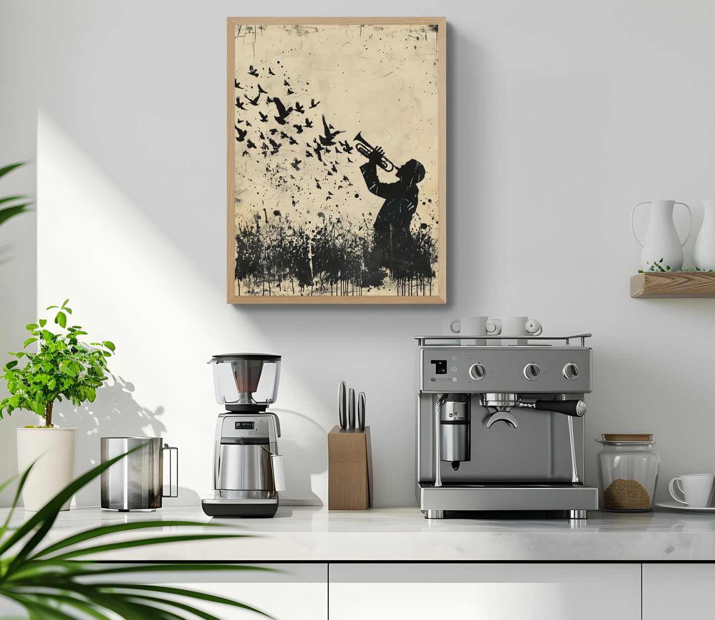 Buy Wall Art Trumpet For The Crows by Coffee Couture