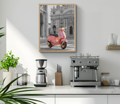 Pink Vespa by Coffee Couture