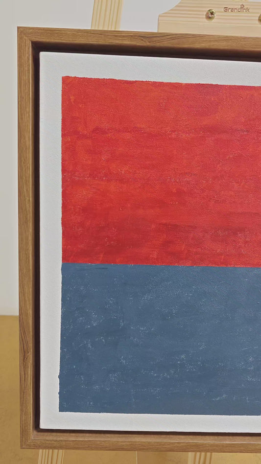 The Horizon by Raman Singh (Acrylic Painting on Canvas - 18X18 inches with Floating Frame)