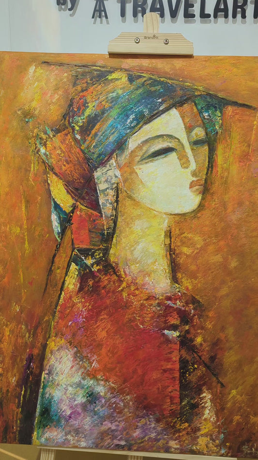 Quiet Muse (Canvas Oil Painting - 70X90 cm)