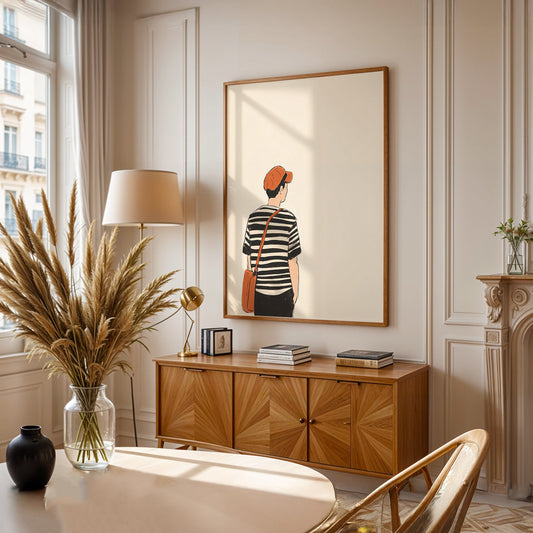 Minimalist Painting in a Lifestyle Setting