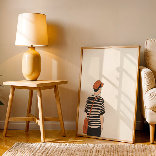 Minimalist Artwork in a Lifestyle Setting
