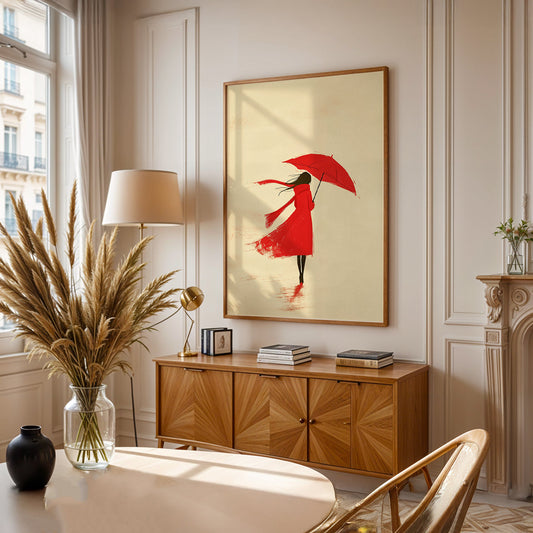 Minimalist Painting in a Lifestyle Setting