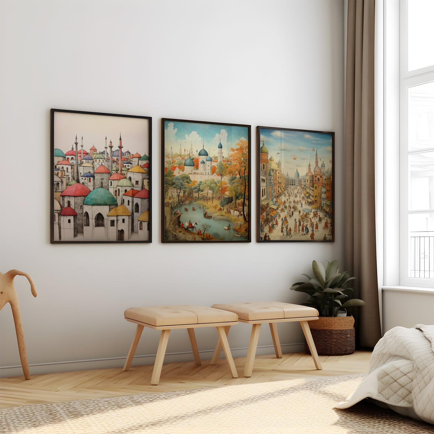 Vintage Istabul (Framed Art Collection - 14X18 inches each)