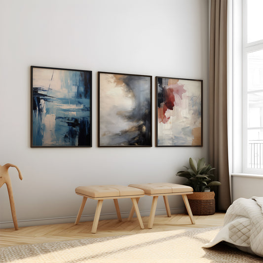 Abstract Delight (Framed Art Collection - 14X18 inches each)