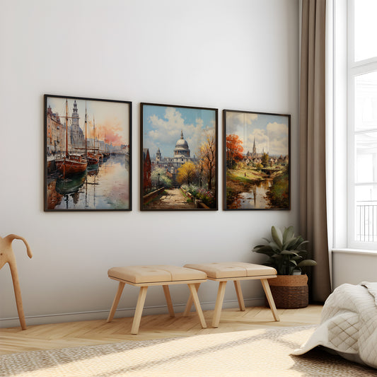 Unseen London (Framed Art Collection - 14X18 inches each)
