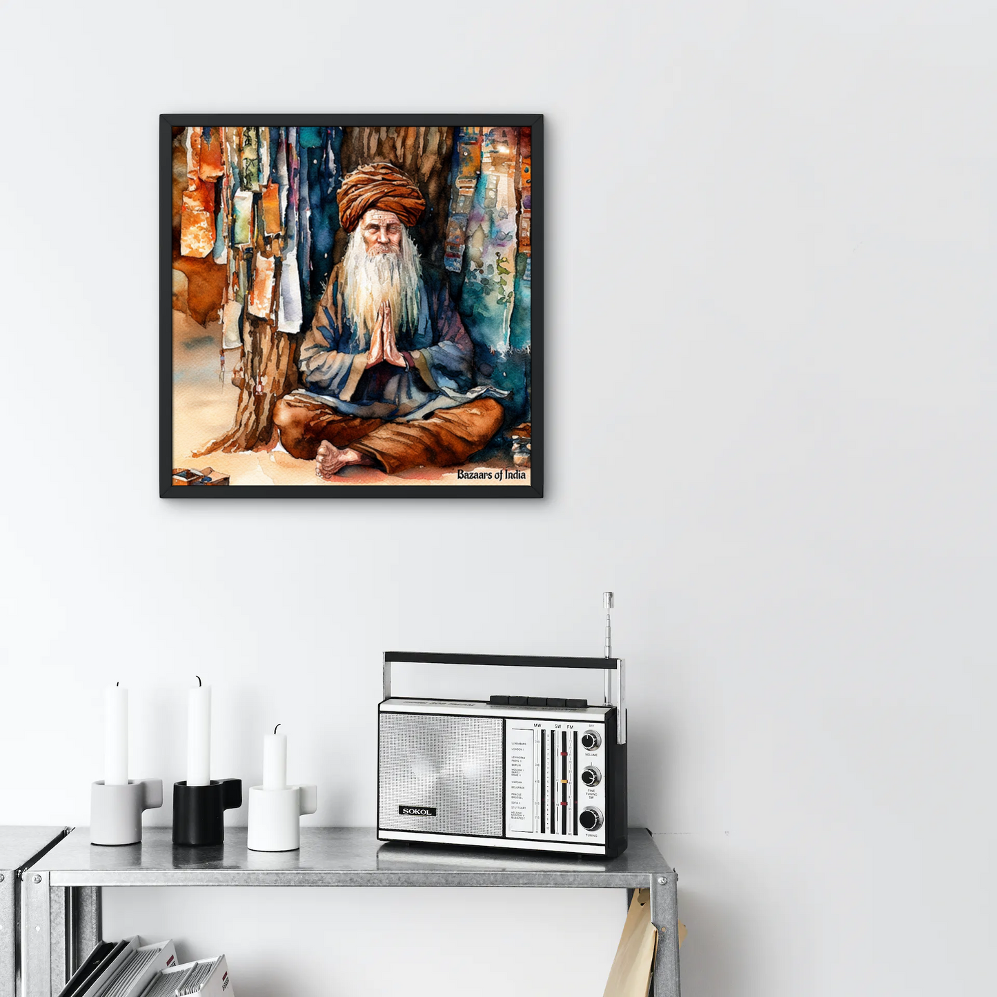 The Hermit Indian Art wall decor