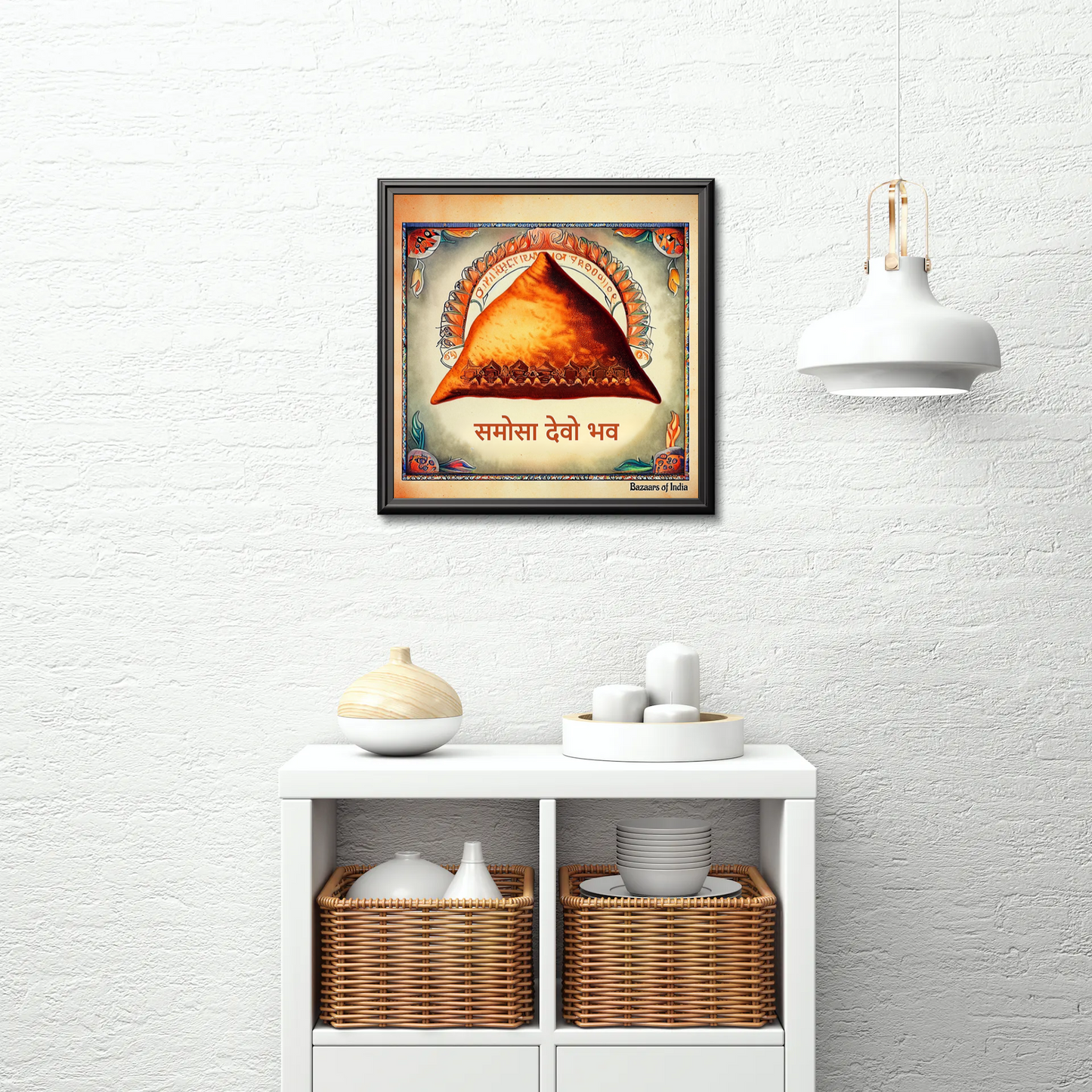 I am the Samosa Indian Art wall decor