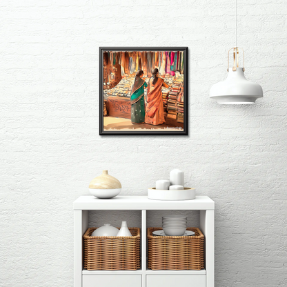 Saree di Hatti Indian Art wall decor