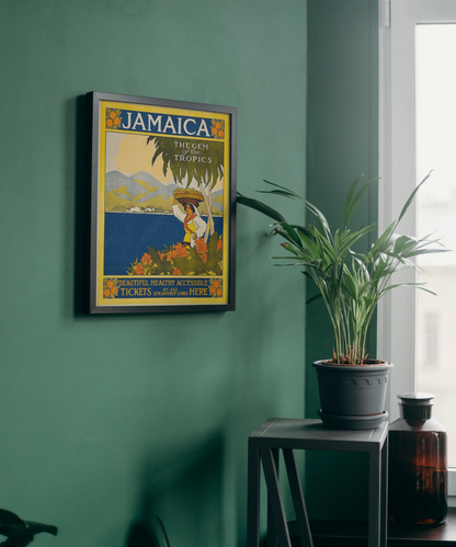 Vintage Jamaica Travel Art Painting