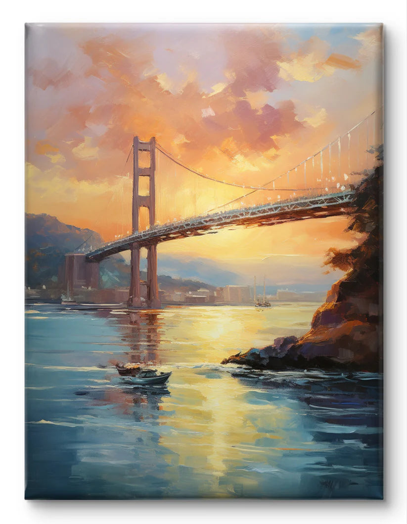 Golden Horizons - Gallery Wall Set of 3 Framed Art