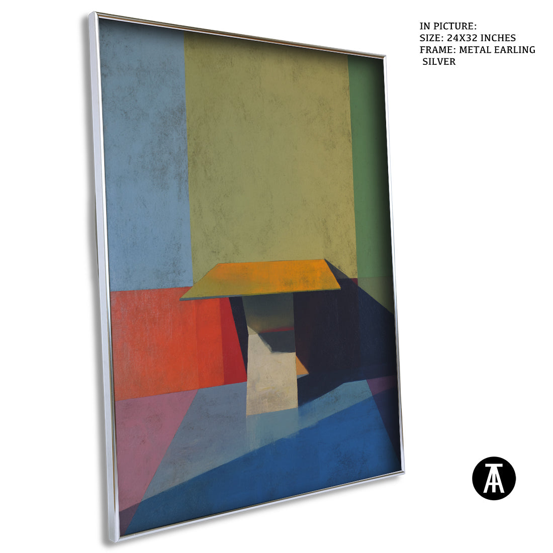 Artwork in Metal Earling Silver Frame