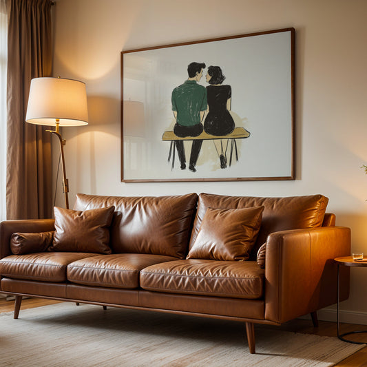 Minimalist Artwork in a Lifestyle Setting