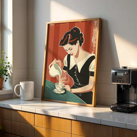 Cafe Artwork in a Lifestyle Setting